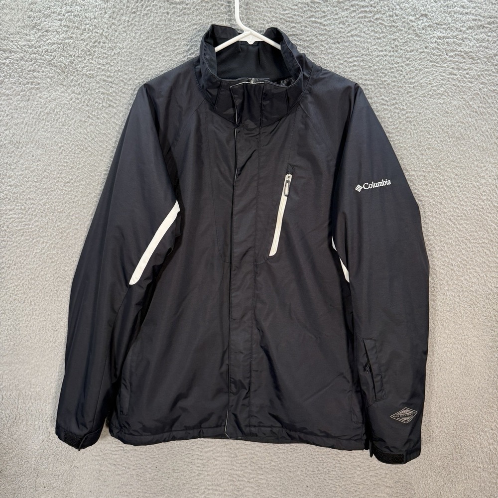 Columbia Jacket Womens Medium Black Omni Heat Omni Tech Outdoors Fall Winter